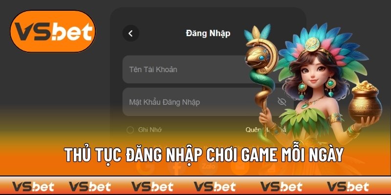 Hướng dẫn thao tác đăng nhập tài khoản VSBET